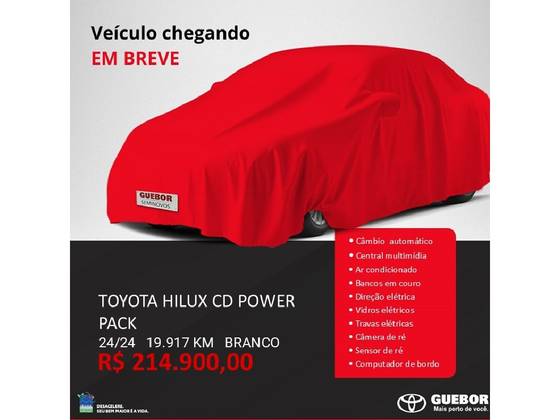 TOYOTA HILUX 2.8 D-4D TURBO DIESEL CD POWER PACK 4X4 AUTOMÁTICO